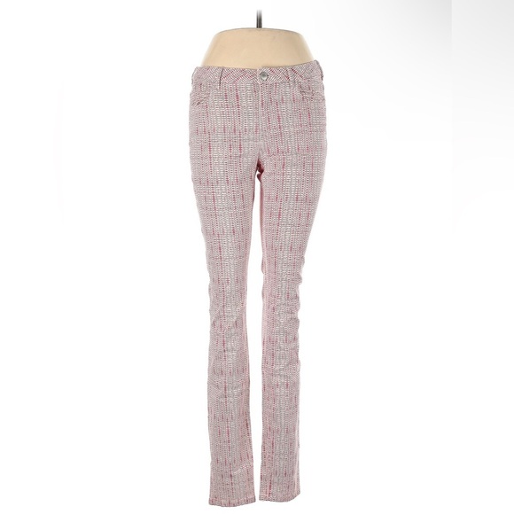 Scotch & Soda Skinny Jolie Vagabonde Pants, red and white pattern, size 10 or 30 - Picture 1 of 5